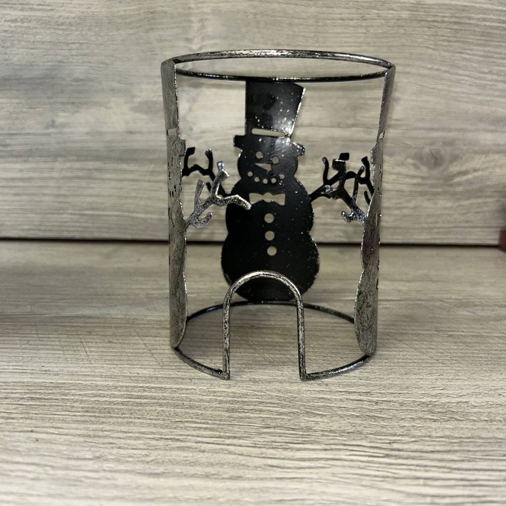 Scentsy SNOWMAN Metal Wrap Silhouette Collection New CHRISTMAS (D5) - Picture 3 of 5